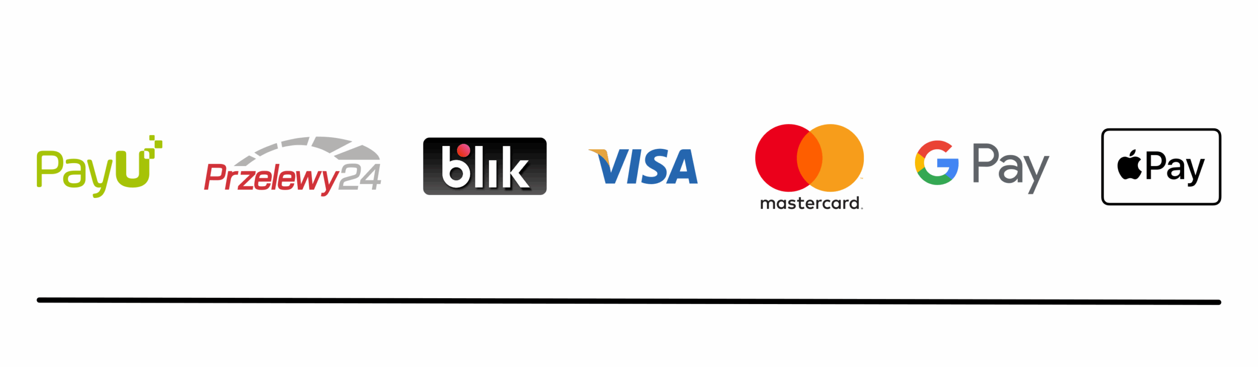 Metody płatności: BLIK, Apple Pay, Google Pay, Visa, Mastercard, Przelewy24